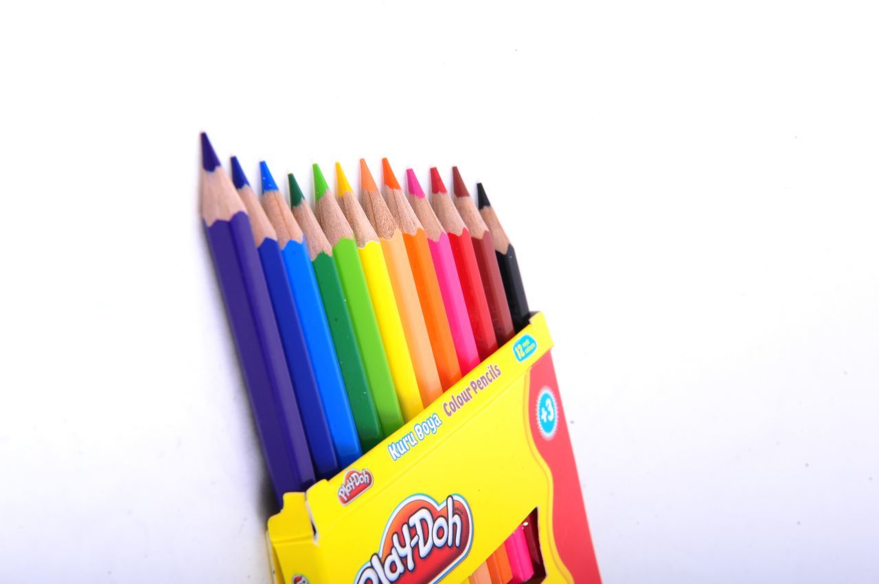 Play-Doh 12 Renk Kuru Boya / Tam Boy