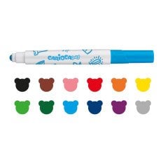 Carioca Baby Jumbo Yıkanabilir Keçeli Boya Kalemi 12'li - 42814