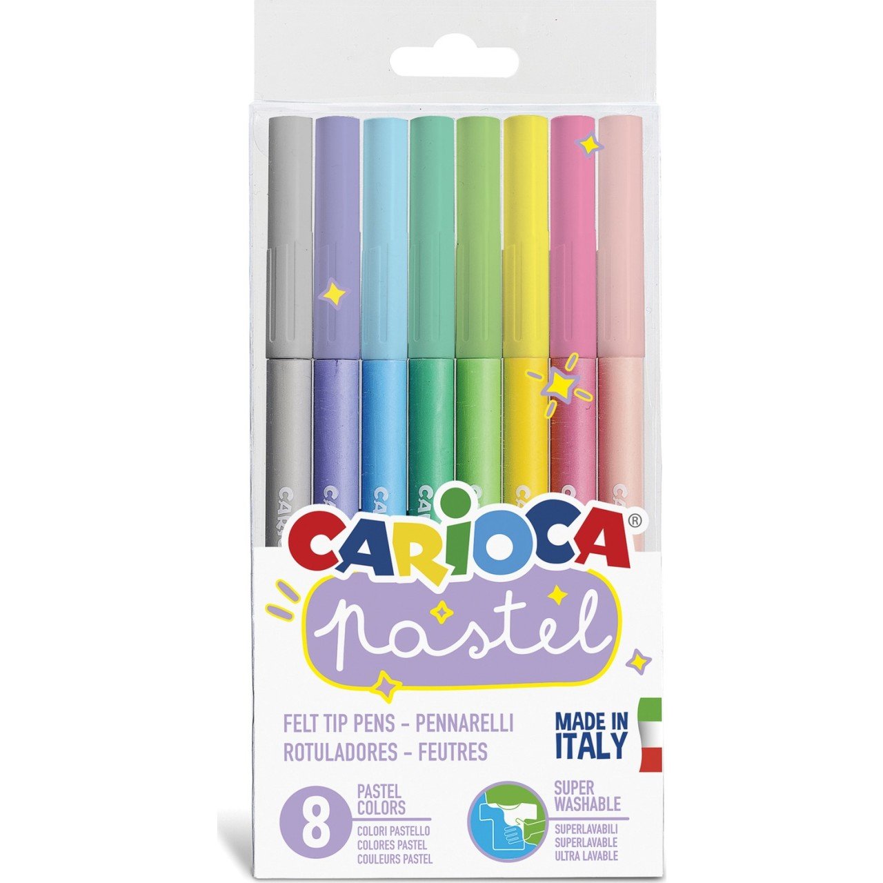 Carioca Pastel Yıkanabilir Keçeli Boya Kalemi 8'li - 43032