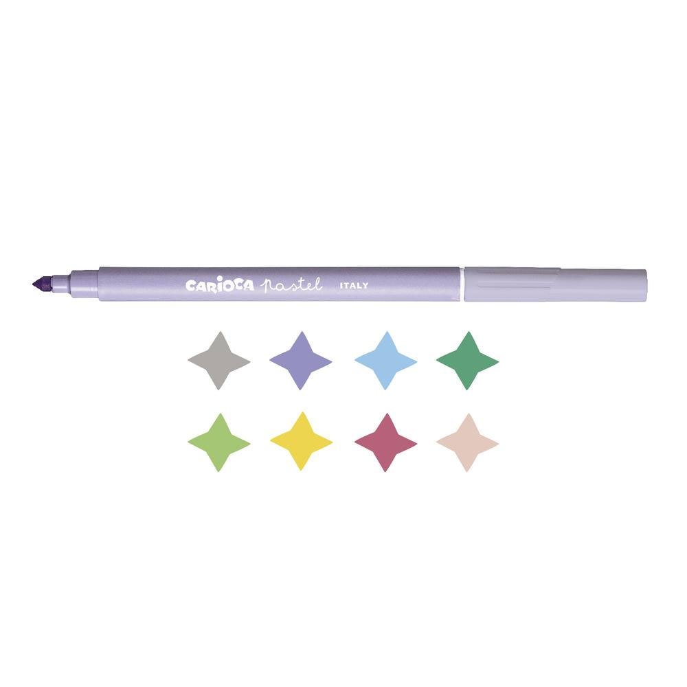 Carioca Pastel Yıkanabilir Keçeli Boya Kalemi 8'li - 43032