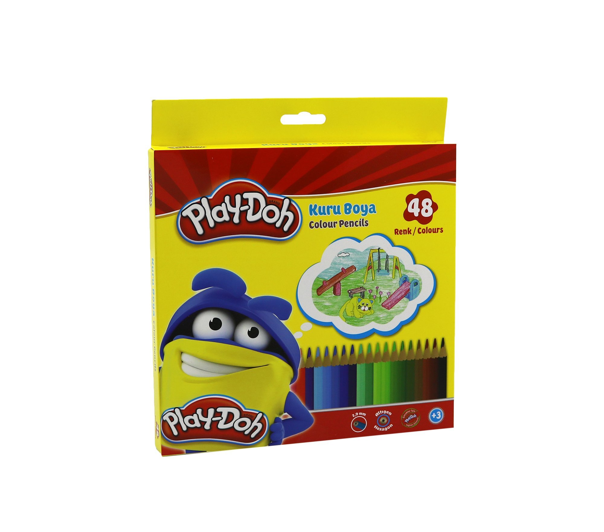 Play-Doh 48 Renk Altıgen Kuru Boya