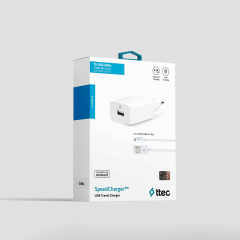 SpeedCharger Android için Micro USB 2.1A Ultra Hızlı Seyahat Şarj Aleti Beyaz Rengi