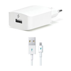 SpeedCharger Android için Micro USB 2.1A Ultra Hızlı Seyahat Şarj Aleti Beyaz Rengi