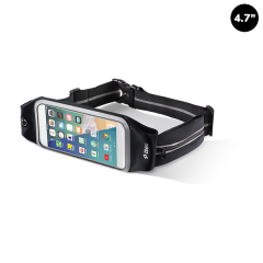EasyFit Belt Spor Koşu Telefon Cepli Bel Çantası Siyah Rengi