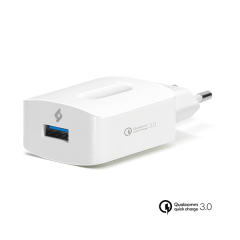 SpeedCharger iPhone ve Android için Seyahat Hızlı Şarj Aleti 3.0 QC Beyaz Rengi