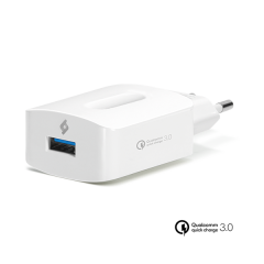 SpeedCharger iPhone ve Android için Seyahat Hızlı Şarj Aleti 3.0 QC Beyaz Rengi