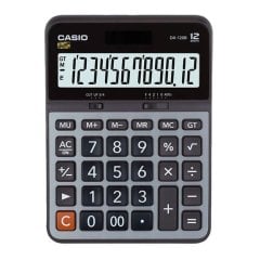 Casio Hesap Makinesi 12 Haneli Metal Yüzey DX-120 B