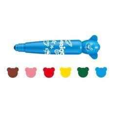 Carioca Baby Jumbo Yıkanabilir Keçeli Boya Kalemi 6 Renk - 42815