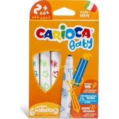 Carioca Baby Jumbo Yıkanabilir Keçeli Boya Kalemi 6'lı - 42813