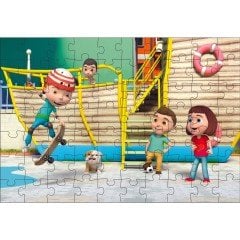Adeland Trt Çocuk Aslan Buluşçu Kutulu Puzzle 70'li