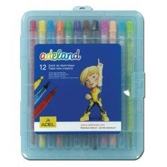 Adeland Çevir-Aç Mum Boya 12 Renk